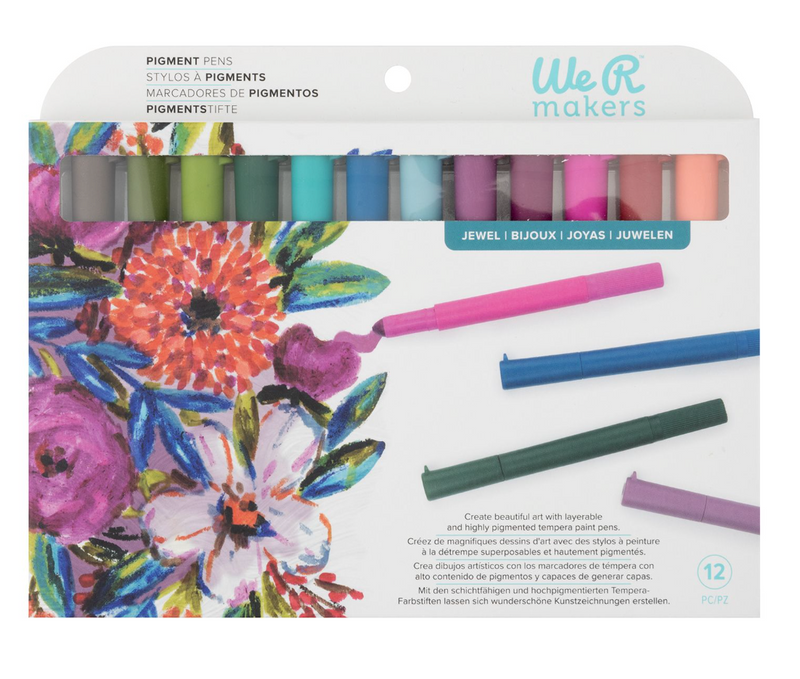 Pigment Pens - Colores Jewel - Pack de 12 - WRMK