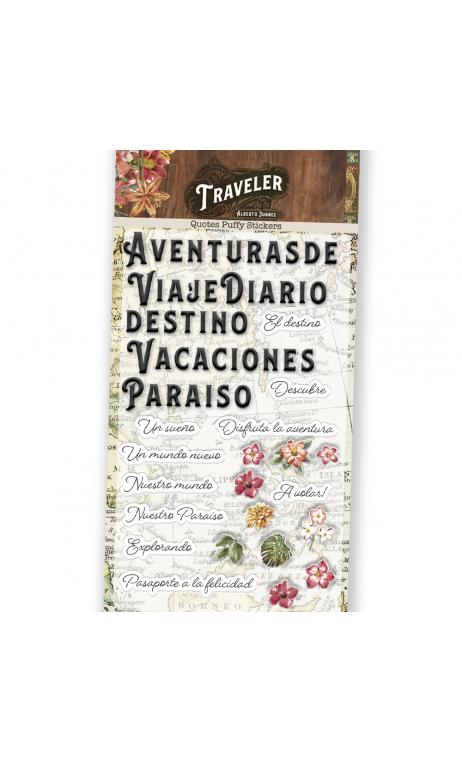 Traveler Alberto Juarez - Puffy stickers - Basiccrea
