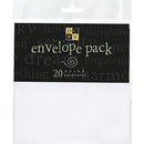 Set of 20 Envelopes - 5x5 White - AC