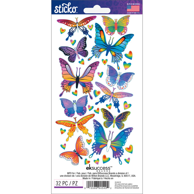 Butterfly Stickers - Foil - Sticko