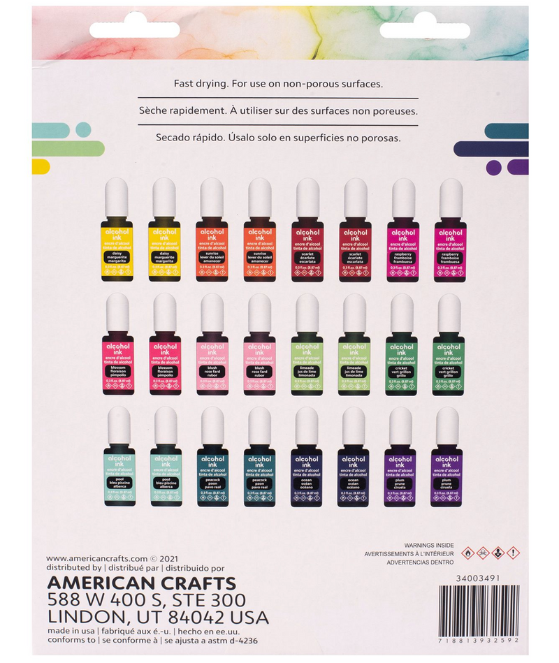 Value Pack (24 Pz) - Tinta de Alcohol para Resina - American Crafts