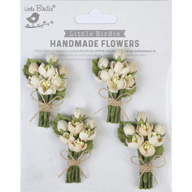 Ivory Pearl - Set de Flores (4) - Little Birdie