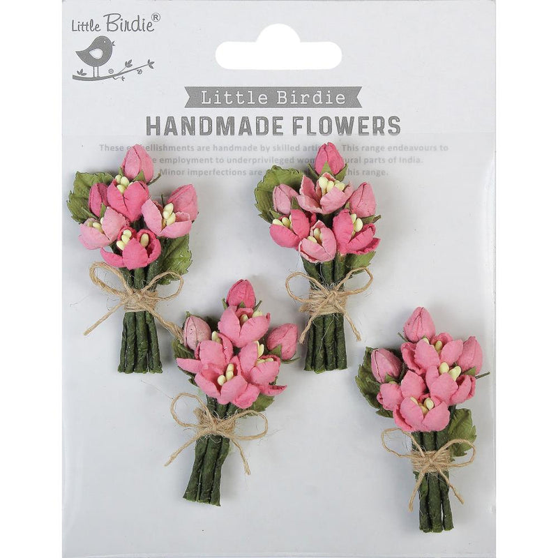 Rosy Note - Set de Flores (4) - Little Birdie