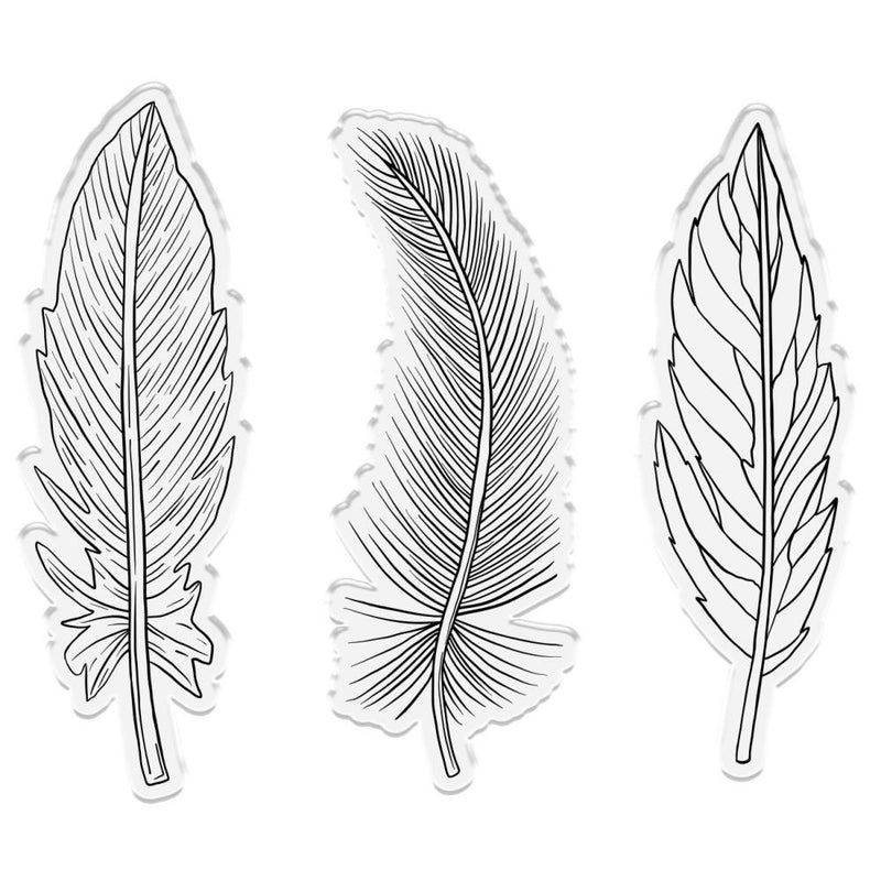 Heavenly Boho Feathers - Troquel y Sello - Crafters Companion