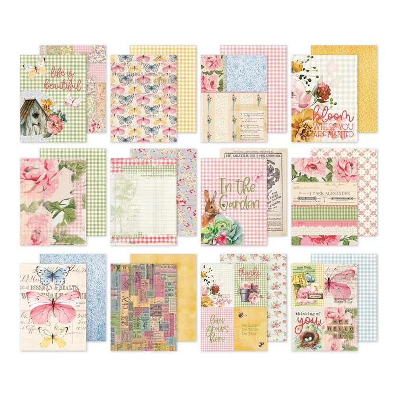 Simple Vintage Spring Garden - Paper Pad 6x8