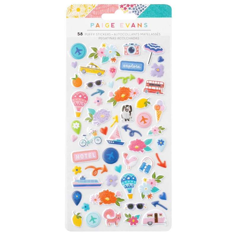 Adventurous - Puffy Stickers - Paige Evans