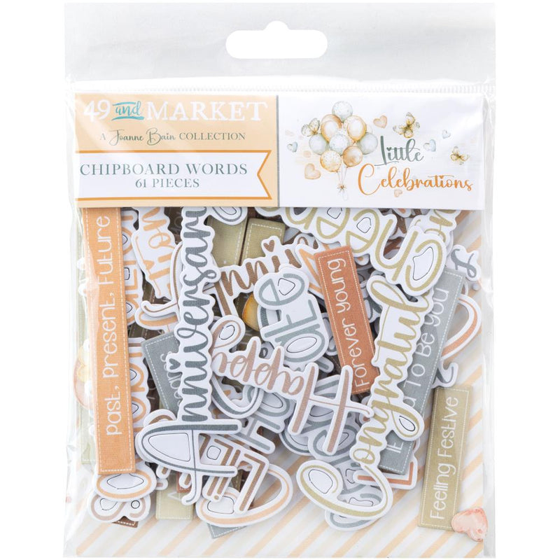 Little Celebrations - Chipboard Set - 49th & Market