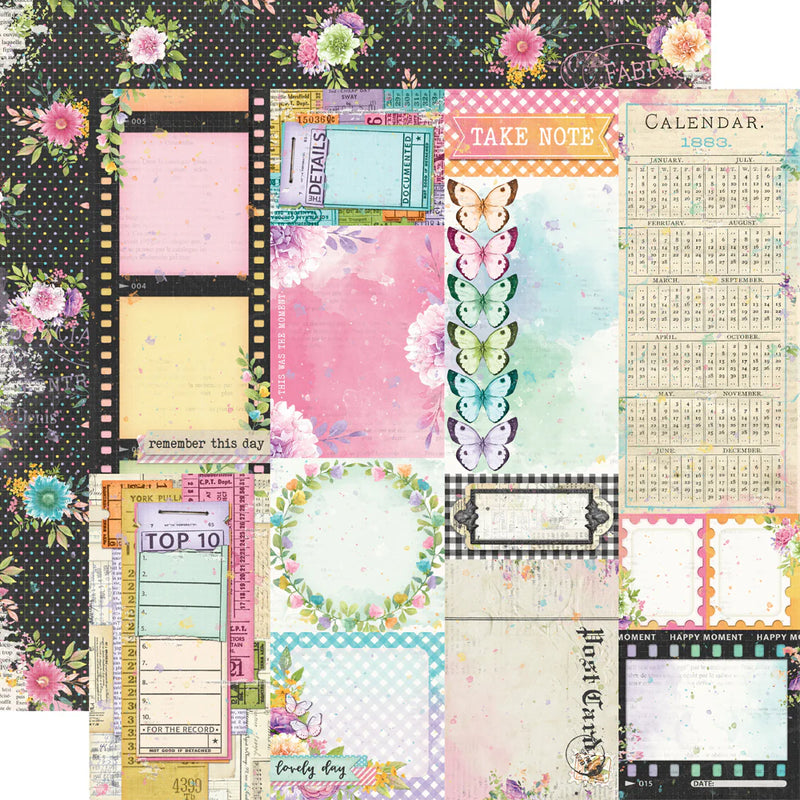 Simple Stories - Life in Bloom - Hoja 12x12 Suelta (Journal Elements)