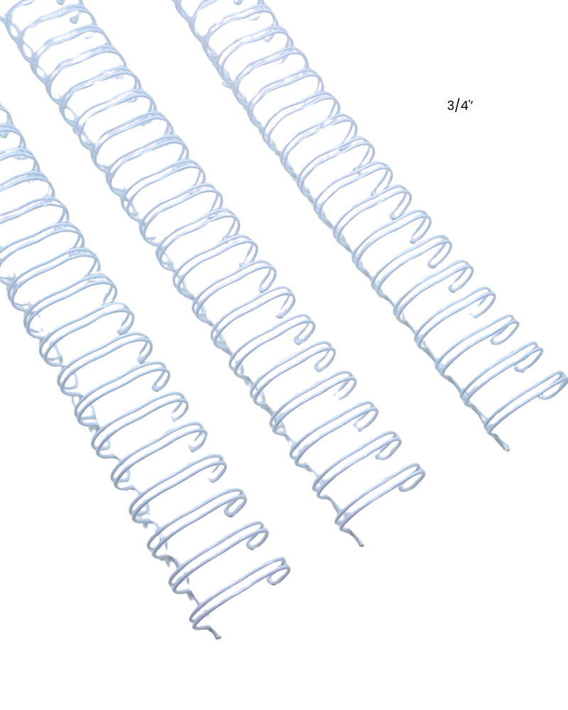 Set 3 Anillos Metálicos Blanco (2:1) - 3/4" - TPP