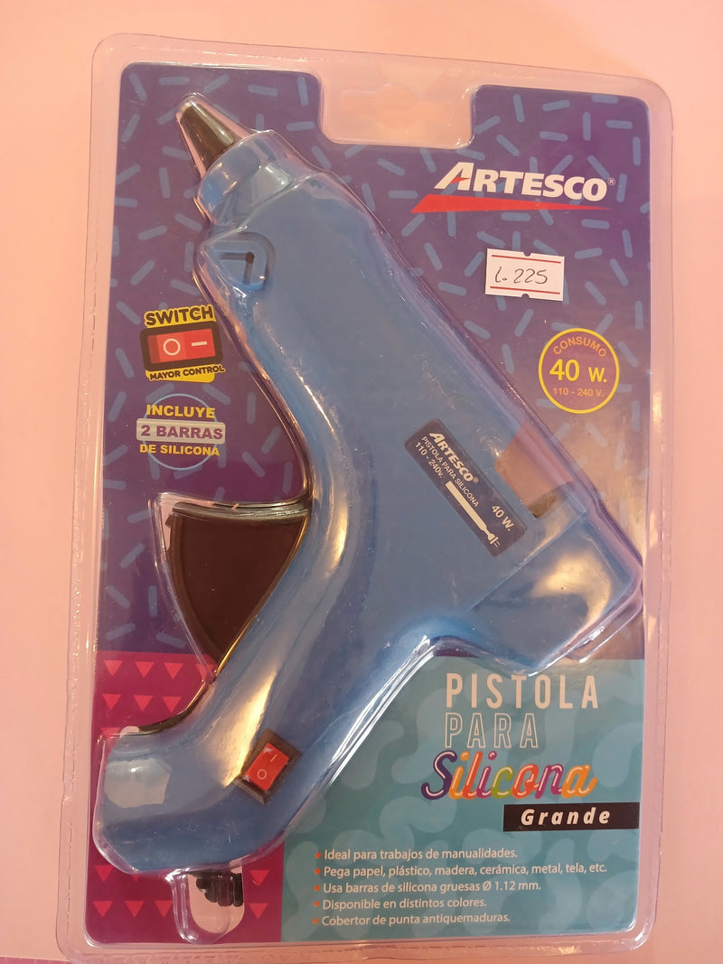 Pistola de Silicón - Azul - Artesco