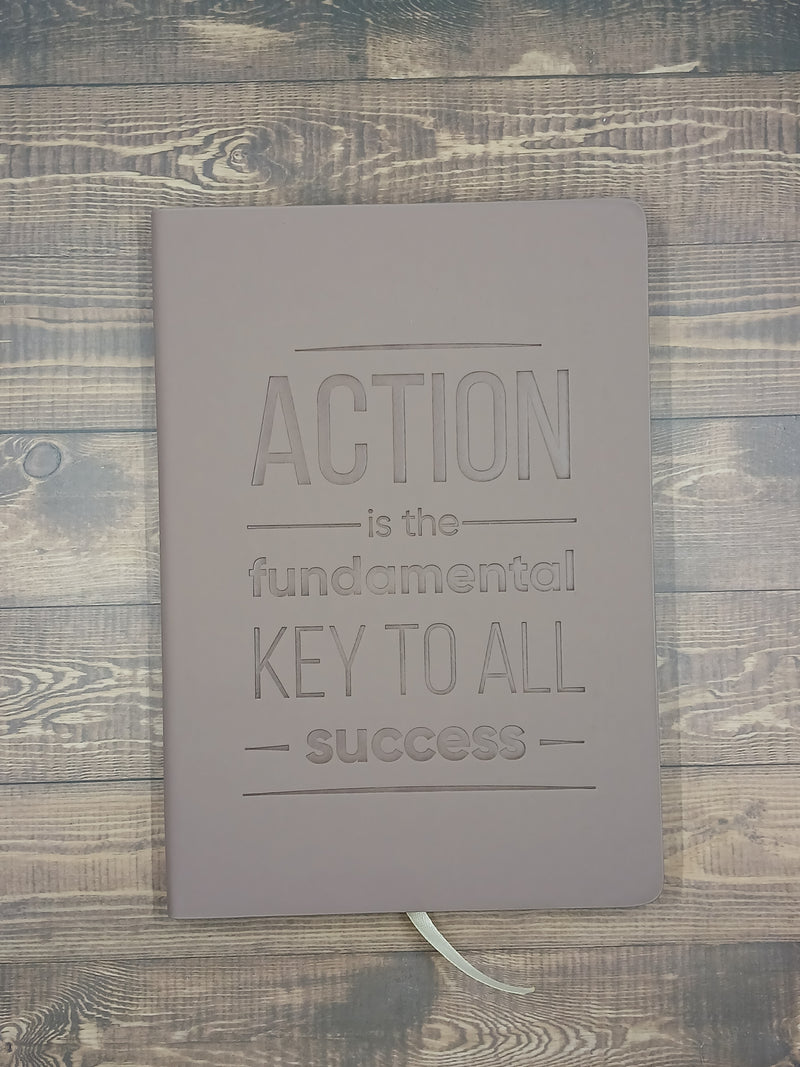 Libreta de Apuntes Soft Brown - Action is the Fundamental - Pointer