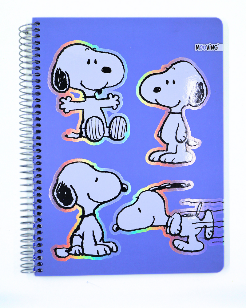 Cuaderno Snoopy (Azul) - 3 Materias - Mooving