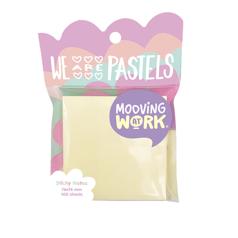 Notas Adhesivas Pastel (Amarillo) - Mooving