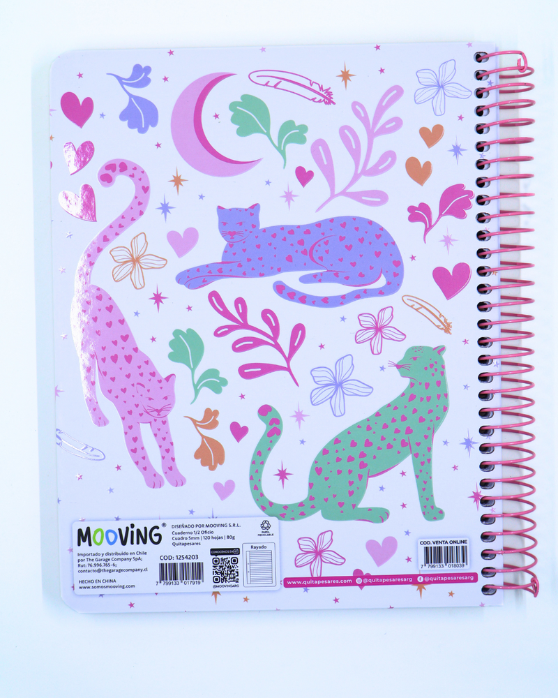 Cuaderno Quitapesares 1 - 3 materias - Mooving