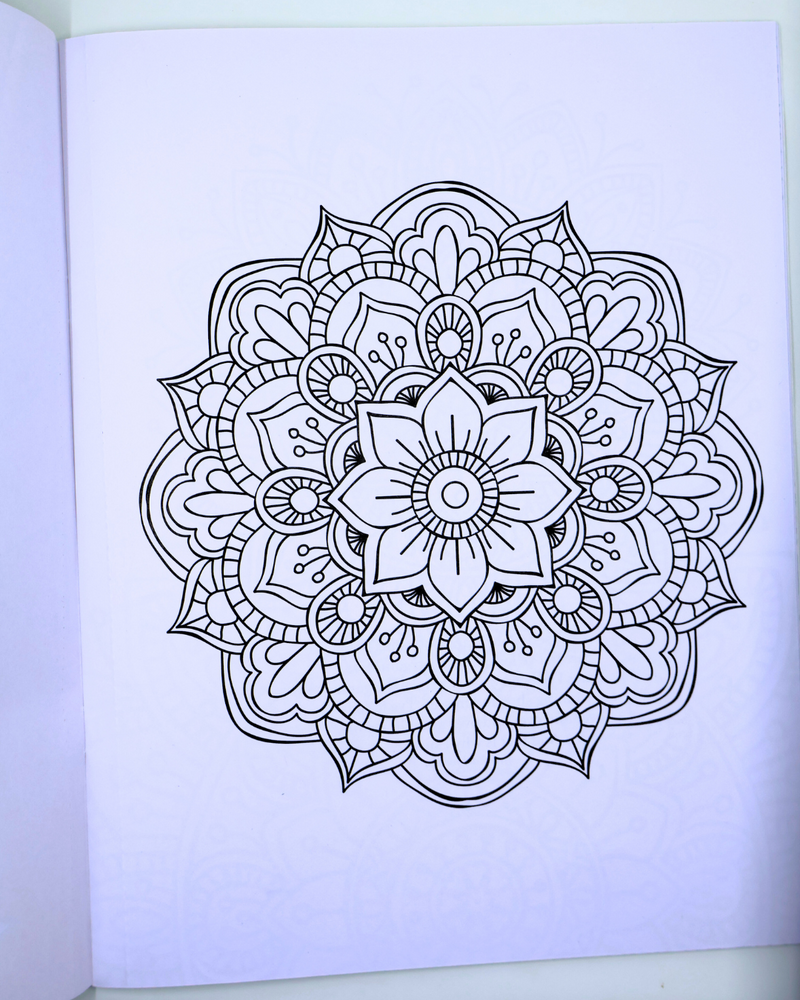 Stress Less Coloring Mandala - Libro de Colorear