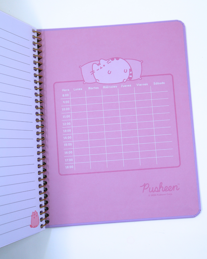 Cuaderno Pusheen 1 - 3 materias - Mooving