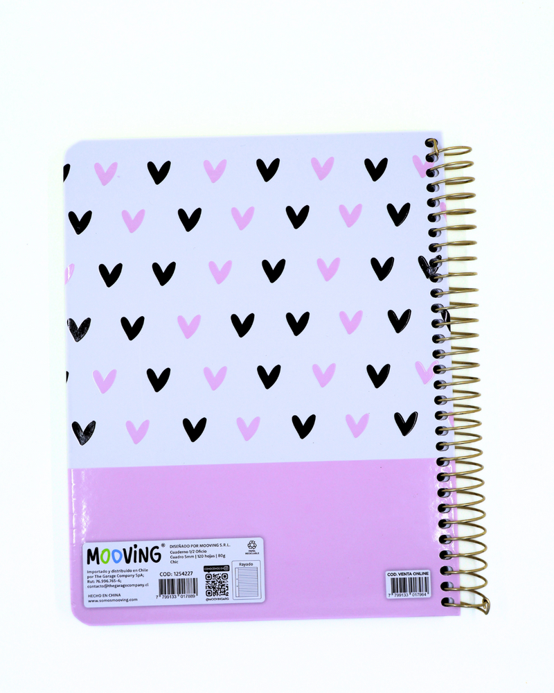 Cuaderno Chic 1 - 3 materias - Mooving