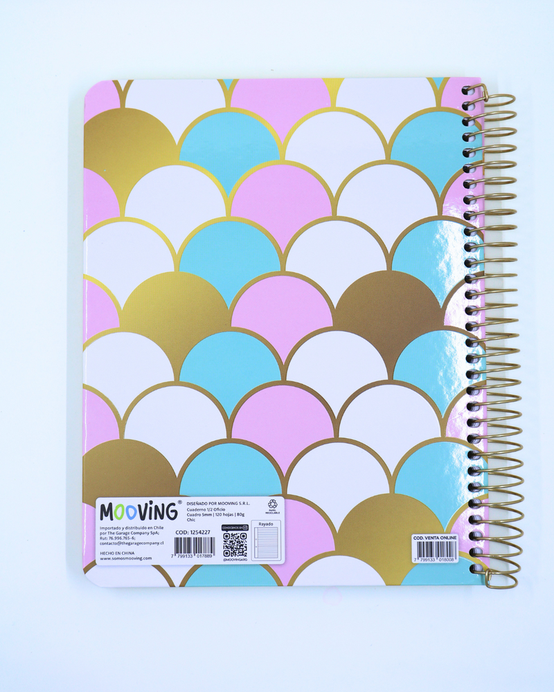 Cuaderno Chic 2 - 3 materias - Mooving