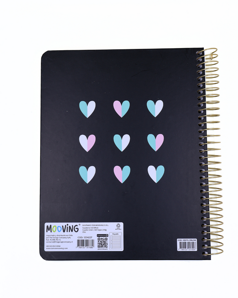 Cuaderno Chic 3 - 3 materias - Mooving