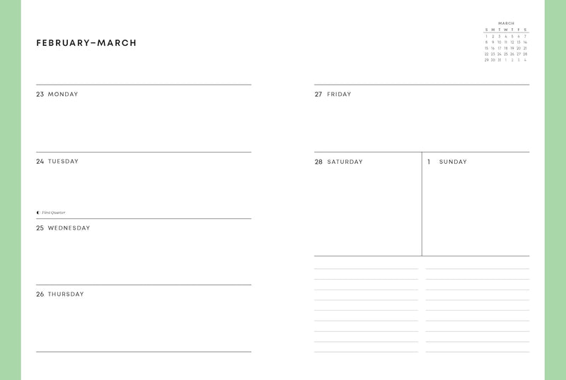 Studio Ghibli My Neighbor Totoro 2026 12-Month Weekly Planner