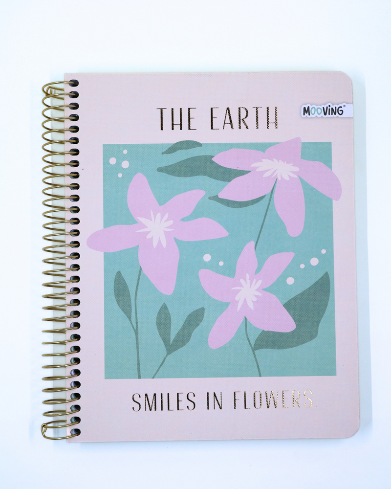 Cuaderno Garden 4 - 3 materias - Mooving