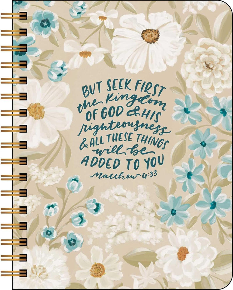 Planificador mensual/semanal - Escrituras y flores - 2026