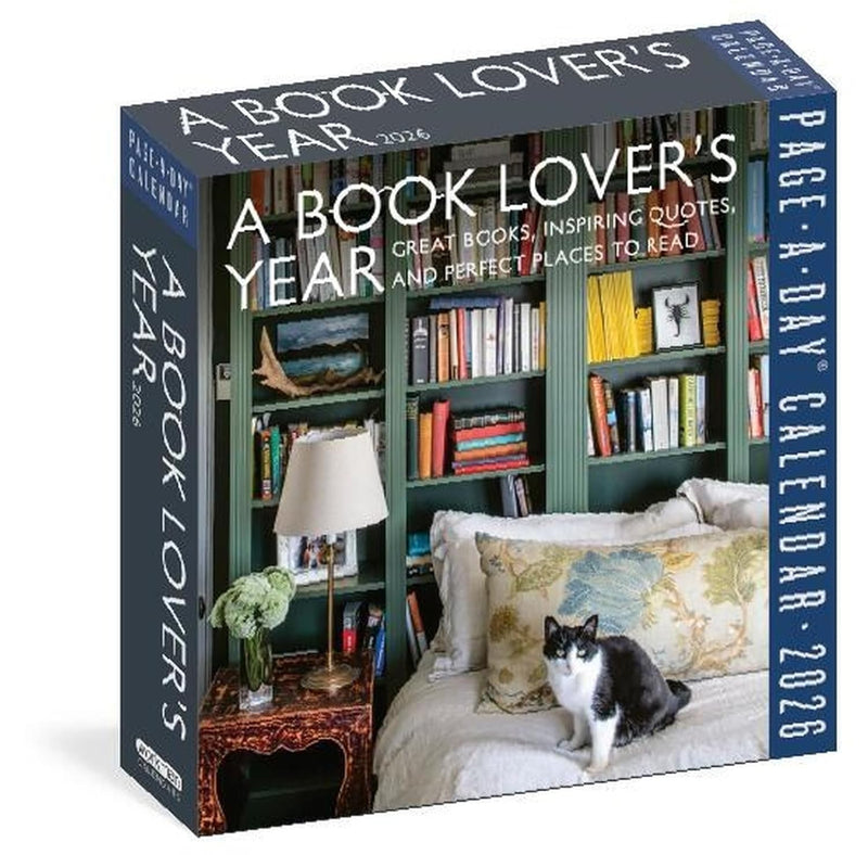 A Book Lover's Year Page-A-Day(r) CALENDARIO 2026: Great Books, Inspiring Quotes, and Perfect Places to Read
