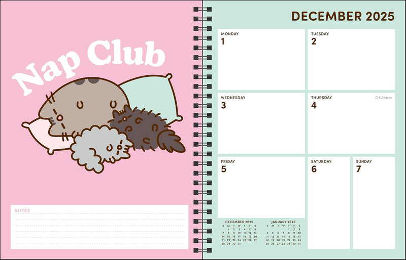 Pusheen 16-Month 2025-2026 Weekly/Monthly Planner