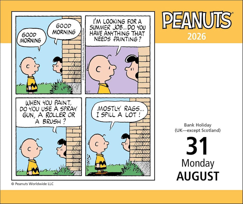 Peanuts® 2026 Day-to-Day Calendar