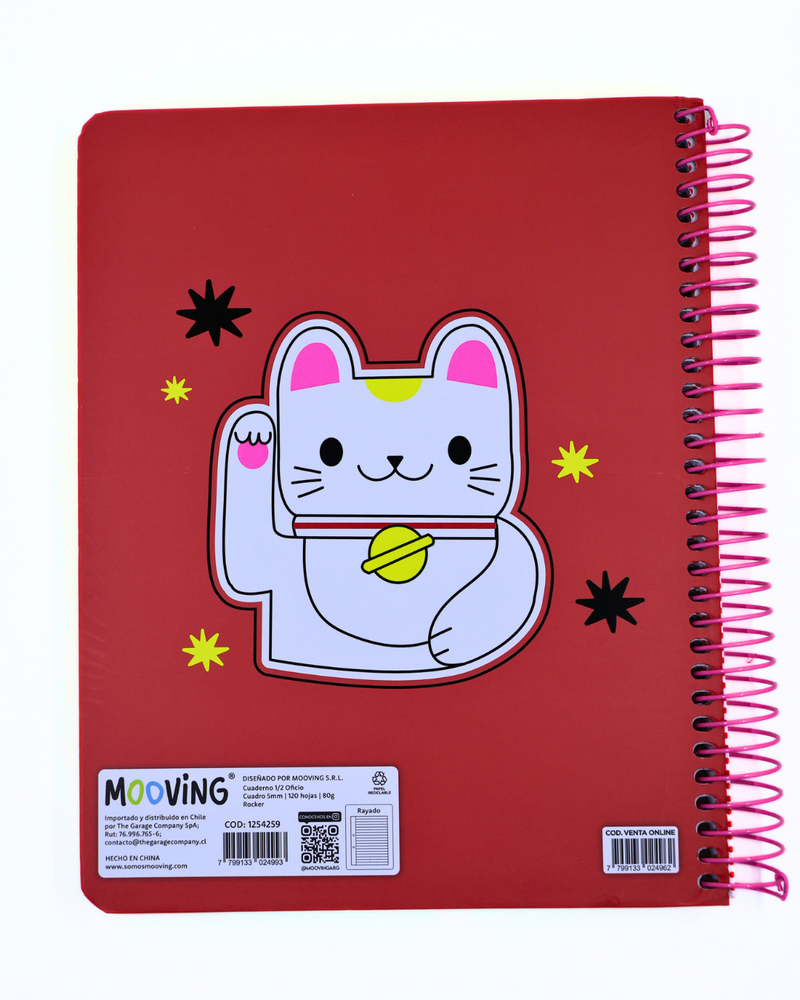 Cuaderno Lucky You - 3 materias - Mooving