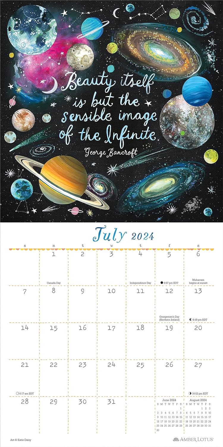 Katie Daisy - Mini Calendario de Pared 2024