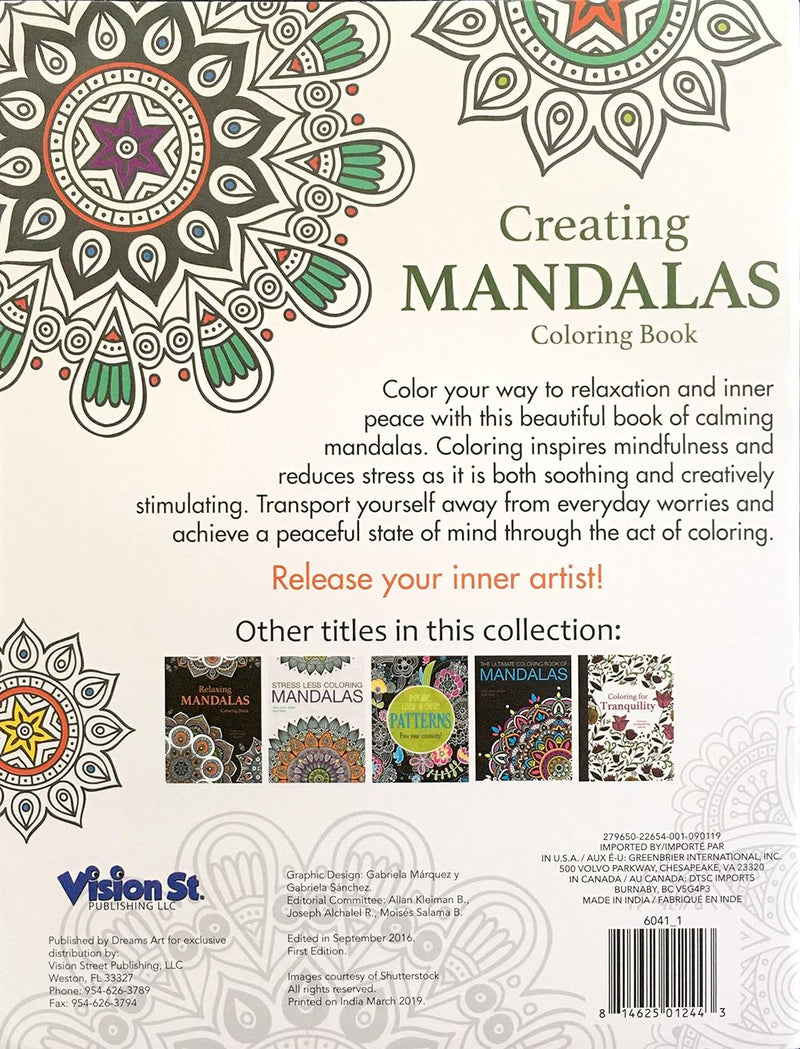 Creating Mandalas - Libro de Colorear