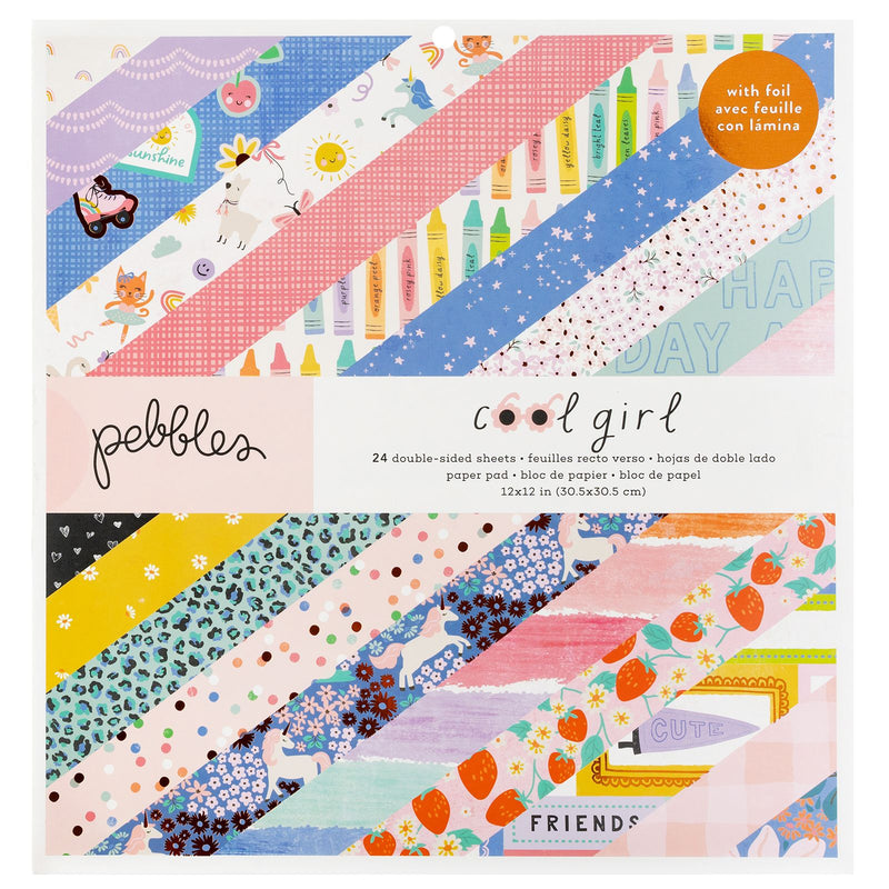 Cool Girl - Paper Pad 12x12 - Pebbles