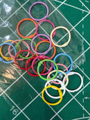 Set de 20 aros metálicos coloridos