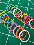 Set de 20 aros metálicos coloridos