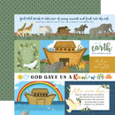 Bible Stories Noah's Ark 2 - Papel Scrap Doble Cara 12x12  - Echo Park