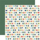 School Days: Alphabet - Papel Scrap 12x12  - Echo Park