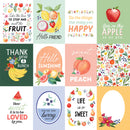 Fruit Stand - 3x4 Journaling Cards  - Papel Scrap 12x12  - Echo Park