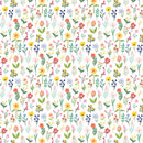 Fruit Stand - Happy Flower Stem - Papel Scrap 12x12  - Echo Park