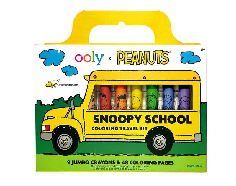 Snoopy - Kit de viaje para colorear con crayones - Ooly