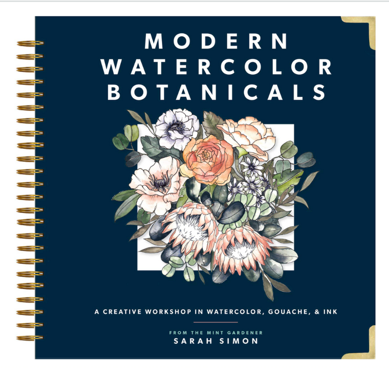 Modern Watercolor Botanicals - Sarah Simon - Libro
