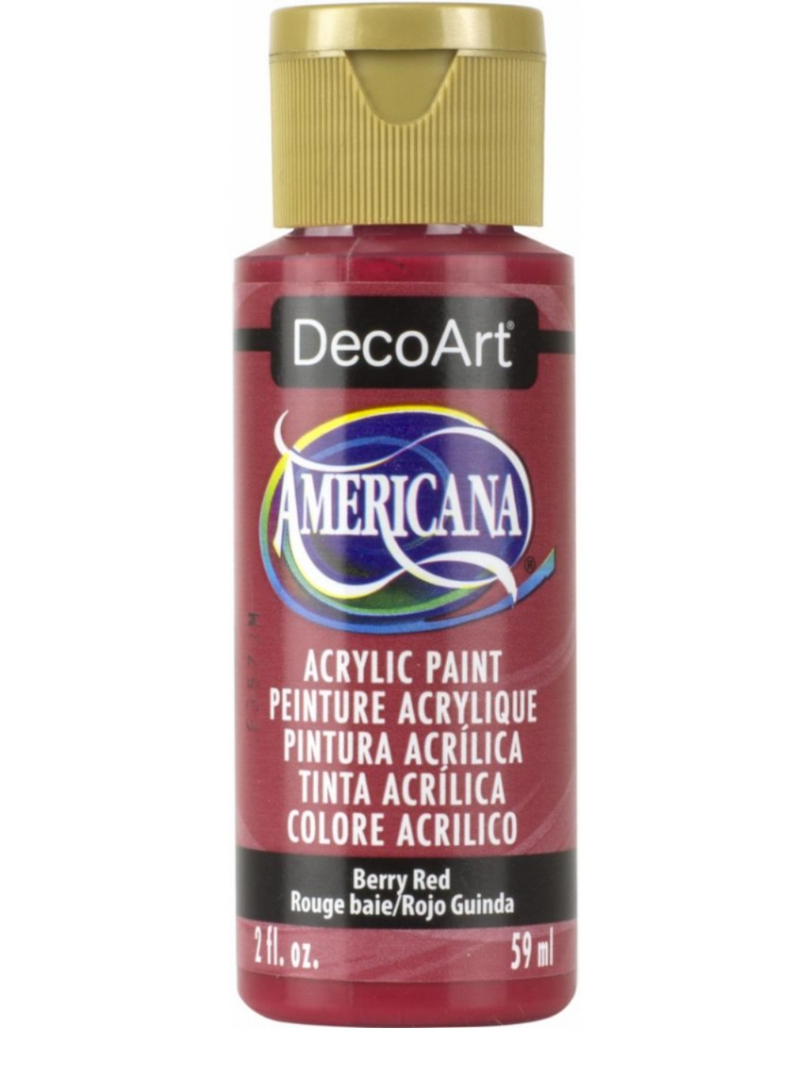 Pintura Acrilica Berry Red - 2oz Americana - DecoArt