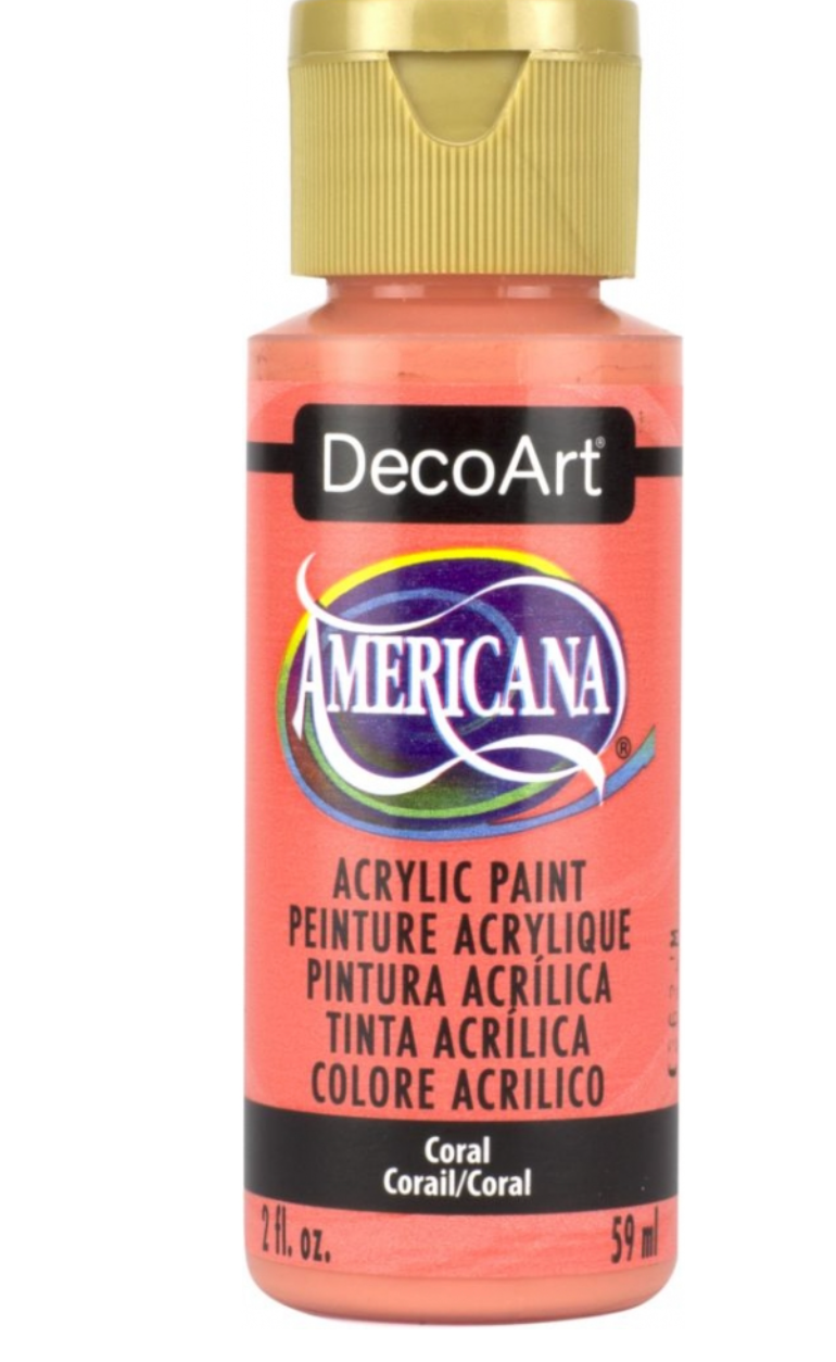 Pintura Acrilica Coral Blush - 2oz Americana - DecoArt
