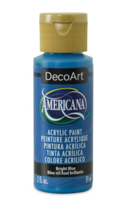 Pintura Acrilica Bright Blue - 2oz Americana - DecoArt