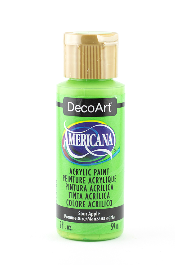 Pintura Acrilica Sour Apple Green - 2oz Americana - DecoArt
