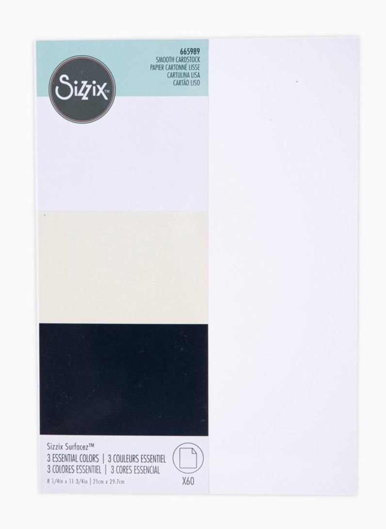 Paquete de Cartulinas Lisas - Colores Neutros - Sizzix