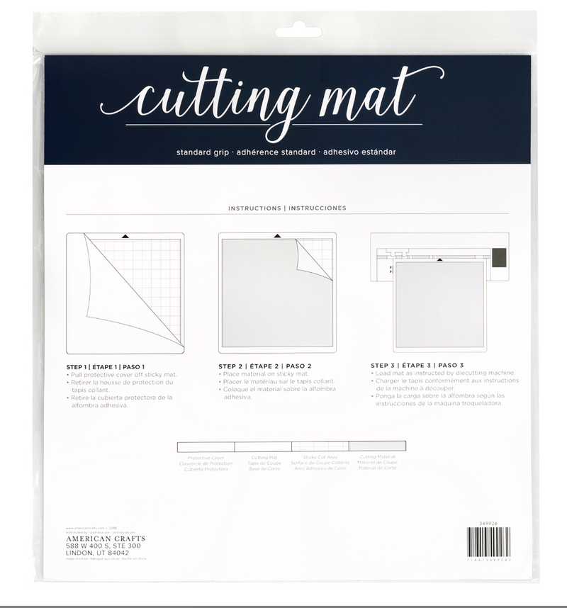 Cutting Mat 12x12" - Tapete Para Plotter de Corte   - American Crafts