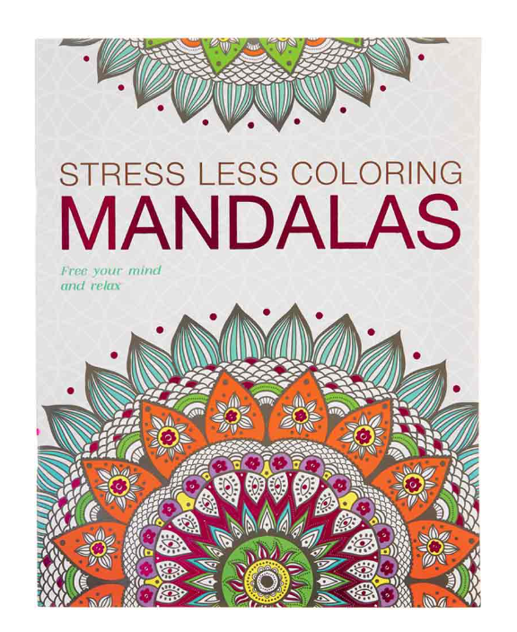 Stress Less Coloring Mandala - Libro de Colorear