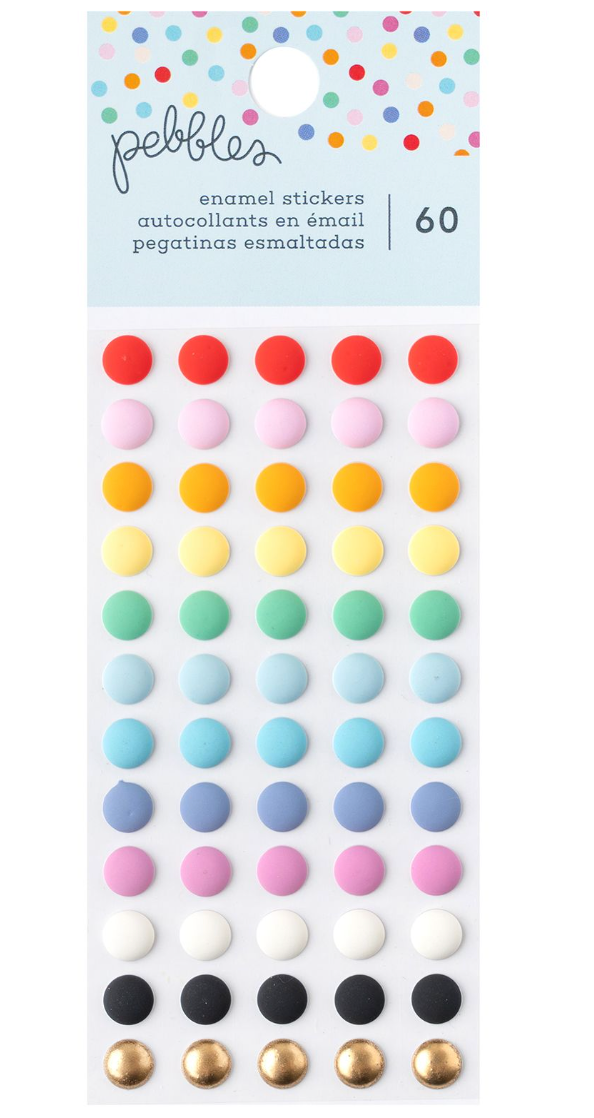 All The Cake - Enamel Dots - Pebbles