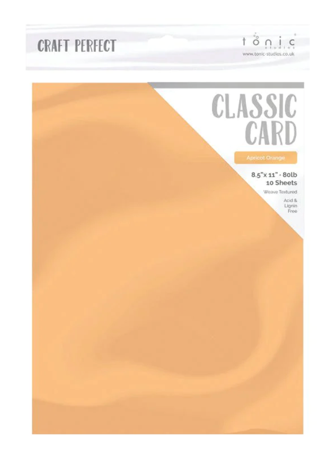Cartulina 8.5x11 - Paq. de 10 (Apricot Orange) - Tonic